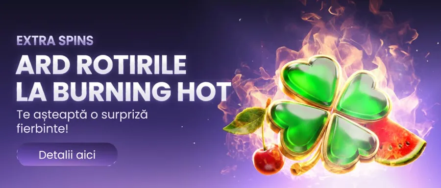 Promoție extra rotiri la Burning Hot