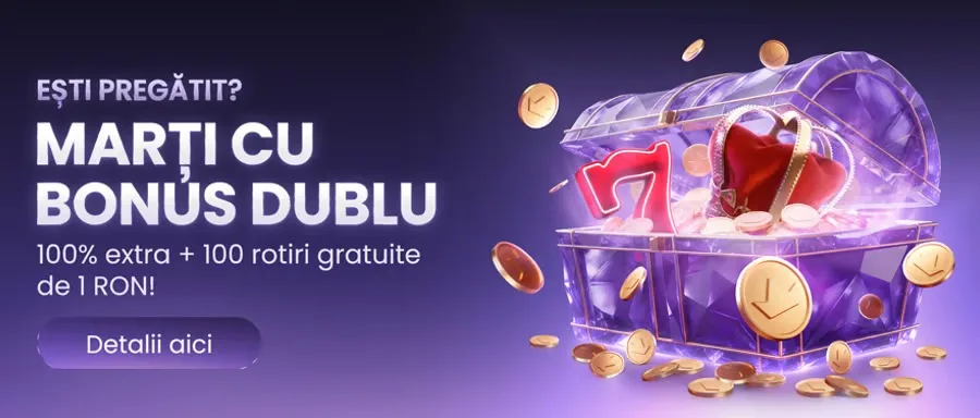 Promoția Marți cu bonus dublu la Vipbet Casino