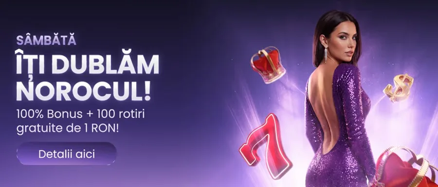 Promoția Sâmbăta dublăm norocul la Vipbet Casino